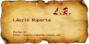 László Ruperta névjegykártya